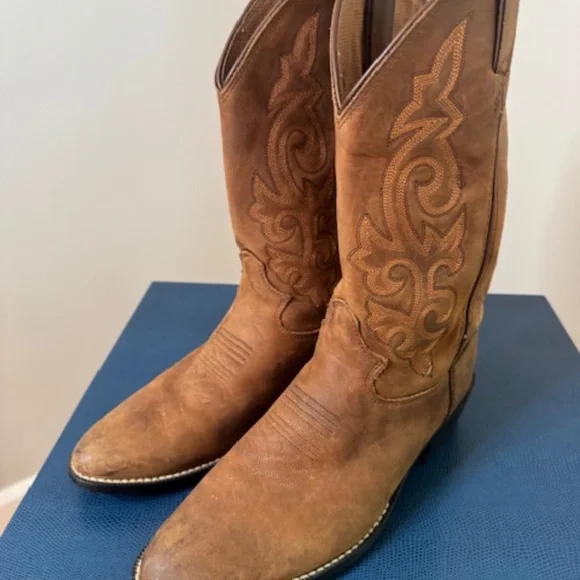 Justin Cowboy boots, Big Boy Size 5, Women's 6.5 - Picture 2 of 5